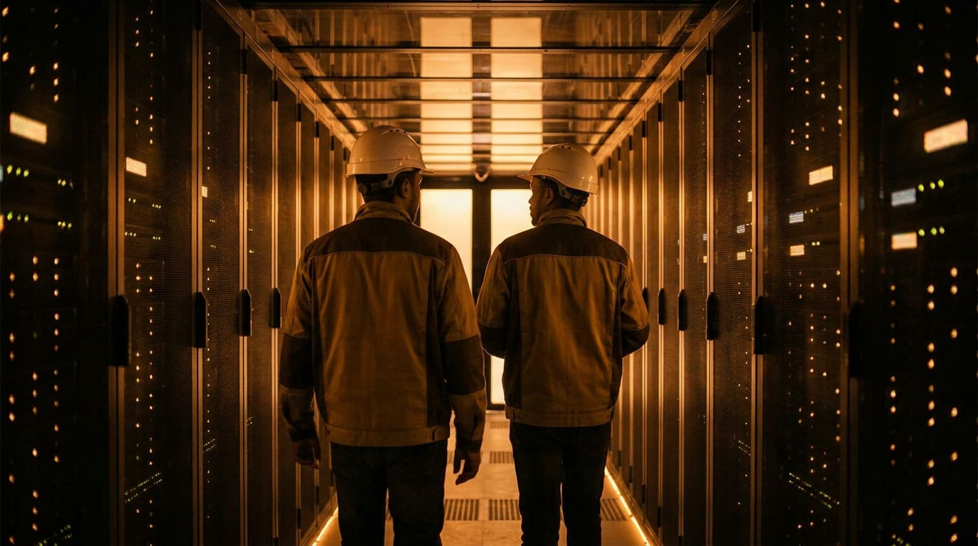 Hexora engineers on the operations floor